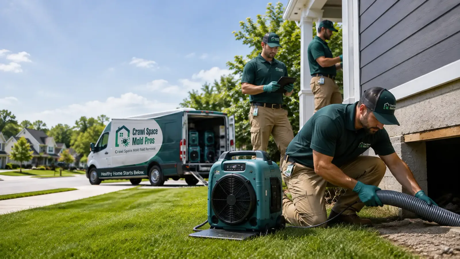 Crawl Space Mold Removal in Tuttle, ND